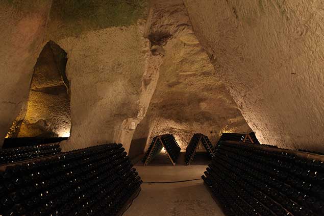 Historic champagne cellars