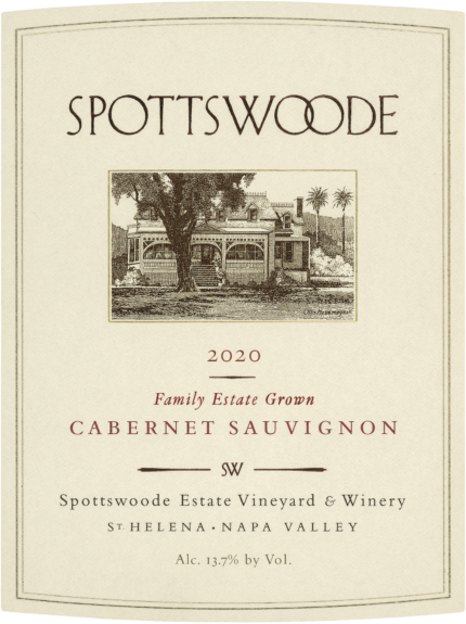 Spottswoode Cabernet Sauvignon label